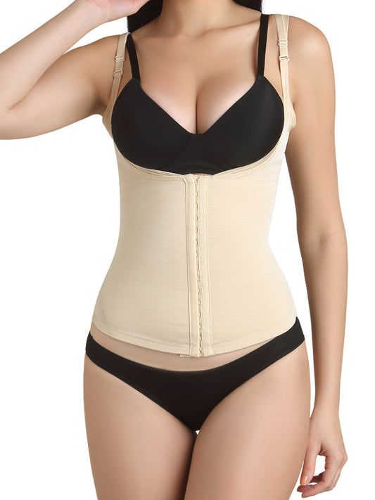 Pearl Open Bust Tummy Cincher Nude